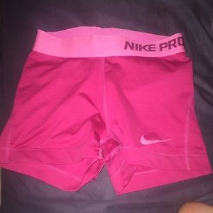 Pink Nike Pro Shorts 💕